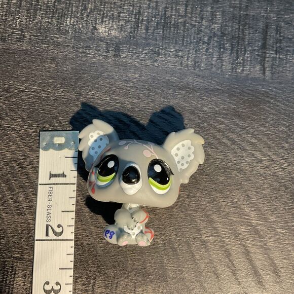 Littlest Pet Shop LPS Authentic 02421 Fanciest Pets Koala Polka Dot Grey - Picture 5 of 6